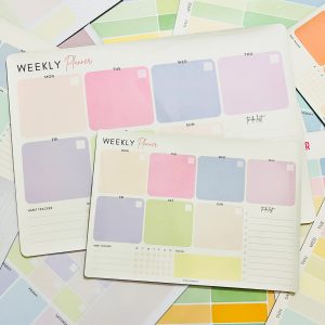 Magnetic Weekly Planner - Pastel Dreams