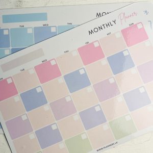 Magnetic Monthly Planner - Pastel Dreams