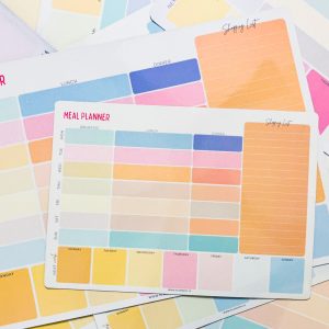 Magnetic Meal Planner - Pastel Dreams