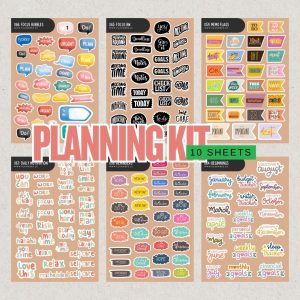 Planning Kit Sticker Pack [10 sheets]