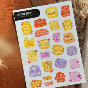 073: Live Simply
