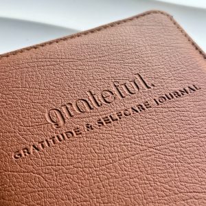 Grateful.  - Gratitude & Self Care Journal - Leather Luxe
